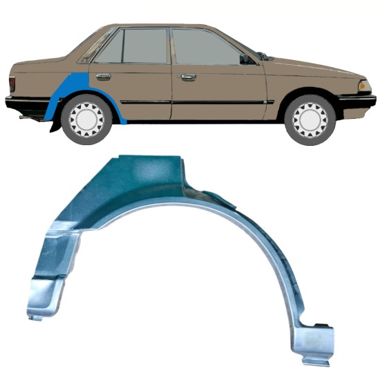Hátsó sárvédő javító panel hoz Mazda 323 BF 1985-1989 / Jobb 12956