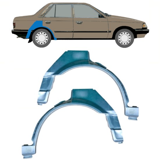 Hátsó sárvédő javító panel hoz Mazda 323 BF 1985-1989 / Bal / Jobb / Bal+Jobb / Készlet 12958