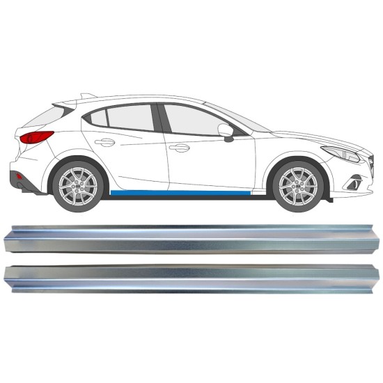 Küszöb javító panel hoz Mazda 3 2013-2019 / Bal+Jobb / Készlet 16345