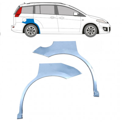 Hátsó sárvédő javító panel hoz Mazda 5 2005-2010 / Bal+Jobb / Készlet 9192