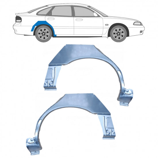 Hátsó sárvédő javító panel hoz Mazda 626 1992-1997 / Bal+Jobb / Készlet 9893