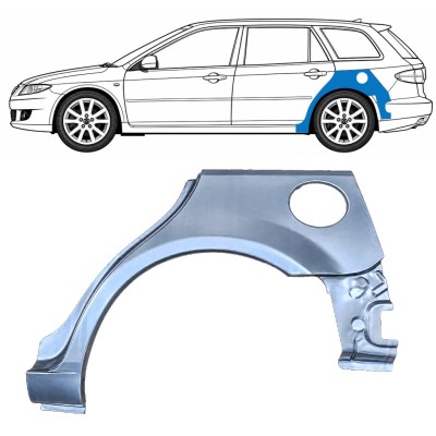 Hátsó sárvédő javító panel hoz Mazda 6 GG GY 2002-2007 / Bal / COMBI 6134