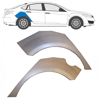Hátsó sárvédő javító panel hoz Mazda 6 GH 2007-2012 / Bal+Jobb / Készlet 9762