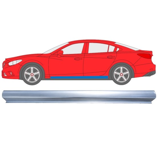 Alsó küszöb javító panel hoz Mazda 6 2012-2024 / Bal 16978