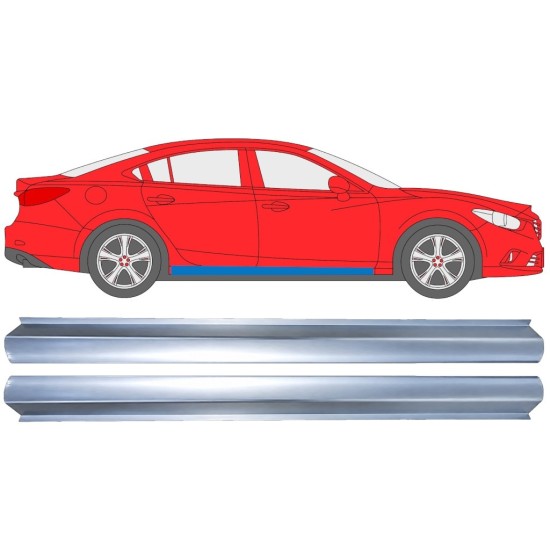 Alsó küszöb javító panel hoz Mazda 6 2012-2024 / Bal+Jobb / Készlet 16979