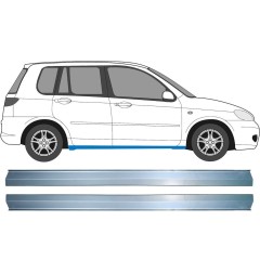 Küszöb javító panel hoz Mazda 2 2003-2007 / Bal+Jobb / Készlet 11356