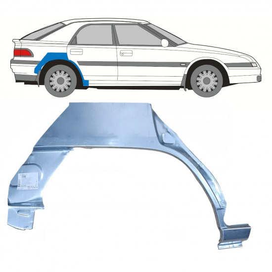 Hátsó sárvédő javító panel hoz Mazda 323F BG 1989-1994 / Jobb 7986