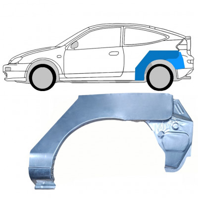 Hátsó sárvédő javító panel hoz Mazda 323 BH 1994-1998 / Bal / COUPE 7985