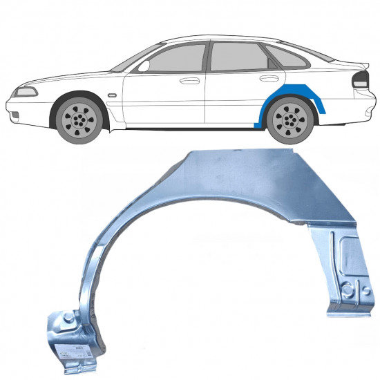 Hátsó sárvédő javító panel hoz Mazda 626 1992-1997 / Bal 9012