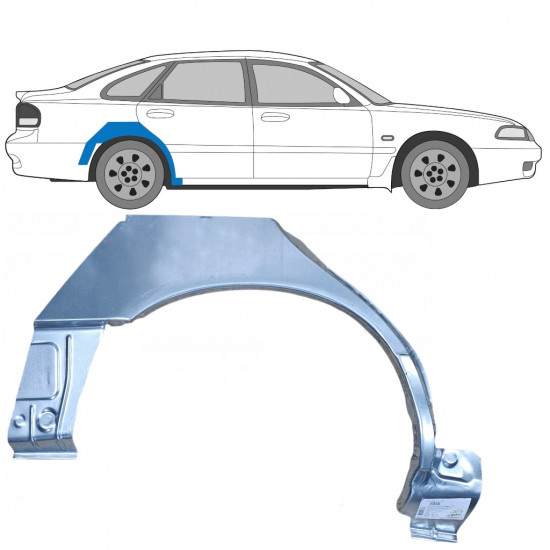 Hátsó sárvédő javító panel hoz Mazda 626 1992-1997 / Jobb 9011