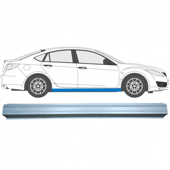 Küszöb javító panel hoz Mazda 6 2007-2012 / Bal = Jobb (szimmetrikus) 6732