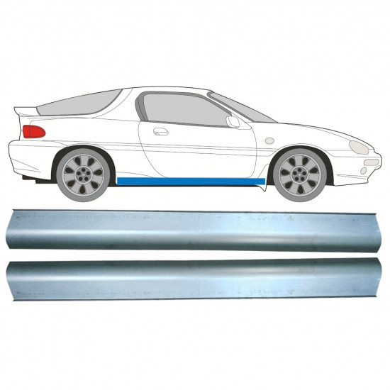 Küszöb javító panel hoz Mazda Mx-3 1992-1998 / Bal = Jobb (szimmetrikus) / Készlet 9501