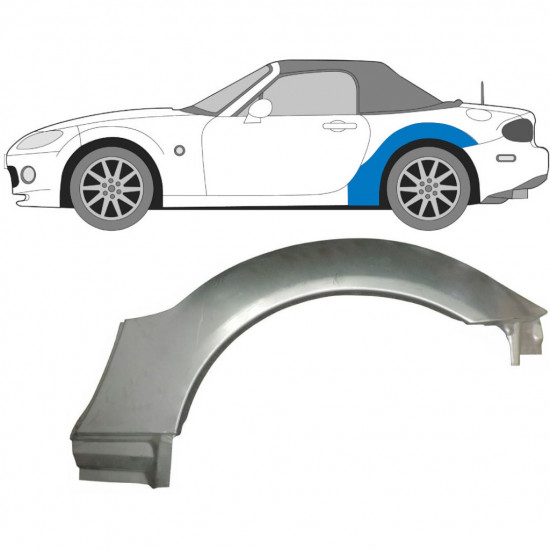 Hátsó sárvédő javító panel hoz Mazda MX-5 2005-2014 / Bal 9131