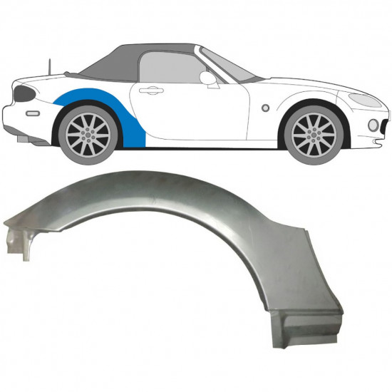 Hátsó sárvédő javító panel hoz Mazda MX-5 2005-2014 / Jobb 9130