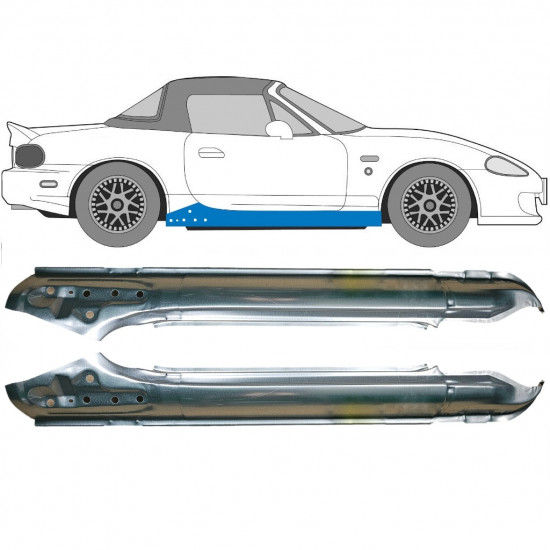 Teljes küszöb hoz Mazda MX-5 1998-2005 / Bal+Jobb / Készlet 9236