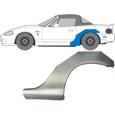 Hátsó sárvédő javító panel hoz Mazda MX-5 1998-2005 NB / Bal 8032