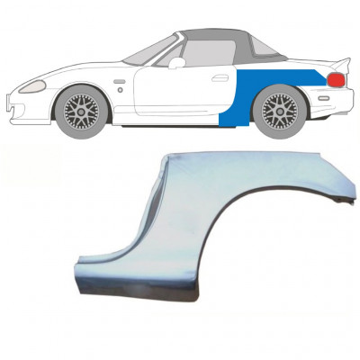 Nagy hátsó sárvédő javító panel hoz Mazda MX-5 1998-2005 NB / Bal 9328