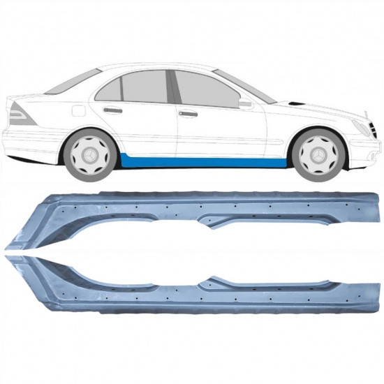 Teljes küszöb hoz Mercedes C-class 2000-2007 / Bal+Jobb / Készlet 10419