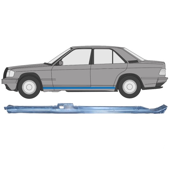 Küszöb javító panel hoz Mercedes 190 W201 1982-1993 / Bal 15128
