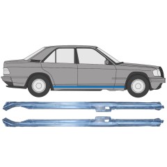 Felső küszöb javító panel hoz Mercedes 190 W201 1982-1993 / Bal+Jobb / Készlet 16294