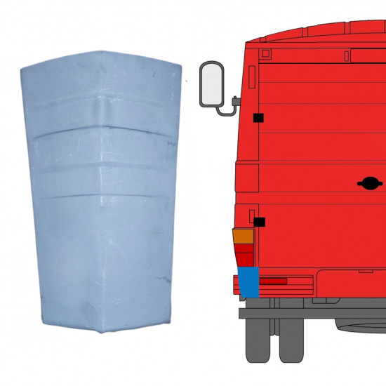 Hátsó sarok javító panel hoz Mercedes 406-608d 1968-1986 / Bal 11441