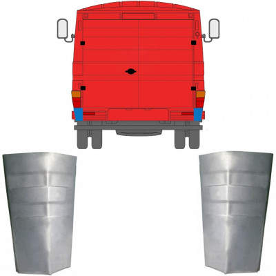 Hátsó sarok javító panel hoz Mercedes 406-608d 1968-1986 / Készlet 11442