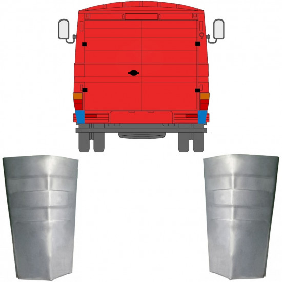 Hátsó sarok javító panel hoz Mercedes 406-608d 1968-1986 / Készlet 11442