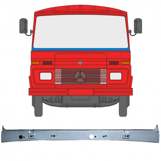 Szélvédő alatti lemez javító panel hoz Mercedes 406-608D 1968-1986 11550