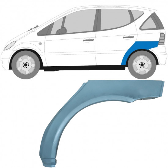 Hátsó sárvédő javító panel hoz Mercedes A-class 1997-2004 / Bal 5756