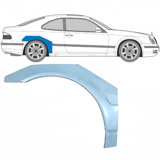 Hátsó sárvédő javító panel hoz Mercedes CLK 1997-2003 / Jobb 5932