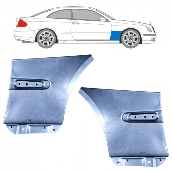 Első sárvédő javító panel hoz Mercedes CLK 2002-2009 / Bal+Jobb / Készlet 10105