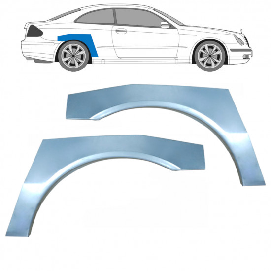 Hátsó sárvédő javító panel hoz Mercedes CLK 2002-2009 / Bal+Jobb / Készlet 9175