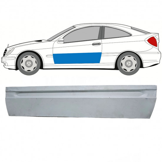 Ajtó javító panel hoz Mercedes CL203 2000-2008 / Bal 8003