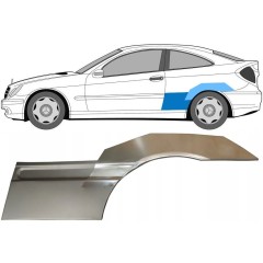 Hátsó sárvédő javító panel hoz Mercedes CL-Class 203 2000-2008 / Bal / Készlet 10008