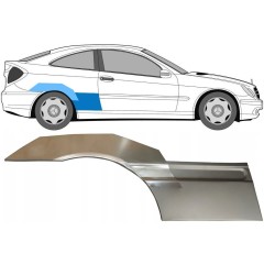 Hátsó sárvédő javító panel hoz Mercedes CL-Class 203 2000-2008 / Jobb / Készlet 10007