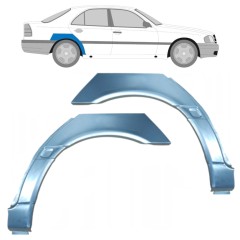 Hátsó sárvédő javító panel hoz Mercedes C-Class W202 1993-2001 / Bal+Jobb / Készlet 10414