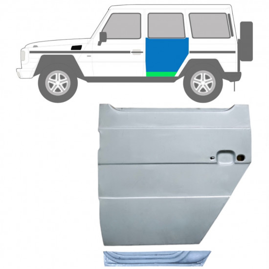Belső és külső hátsó ajtó javító panel hoz Mercedes G-Class 1979- / Bal / Készlet 12038