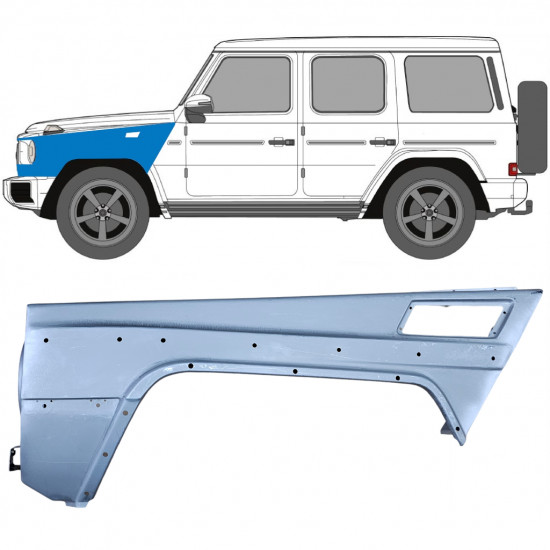 Első sárvédő hoz Mercedes G-Class W463 1997- / Bal 6522