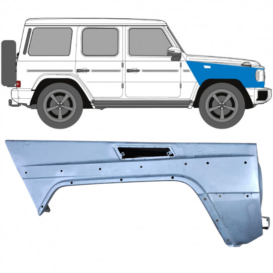 Első sárvédő hoz Mercedes G-Class W463 1997- / Jobb 6521