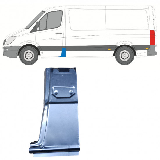 Oszlop javító panel hoz Mercedes Sprinter 2006- / Bal 7411