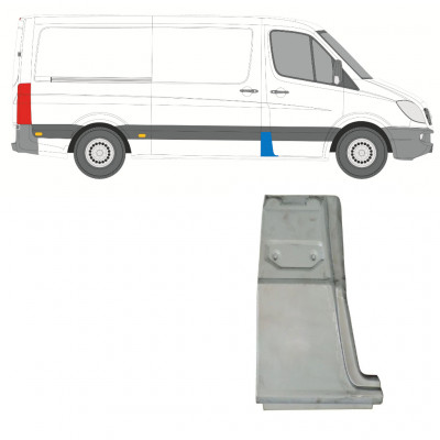 Oszlop javító panel hoz Mercedes Sprinter 2006- / Jobb 7412