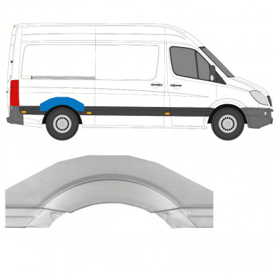 Hátsó sárvédő javító panel hoz Mercedes Sprinter 2006- / Bal = Jobb (szimmetrikus) 7410