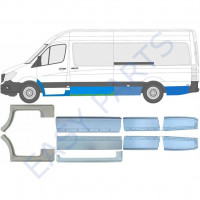 Javító panel készlet hoz Mercedes Sprinter 2006- / LWB / Bal+Jobb /  10665