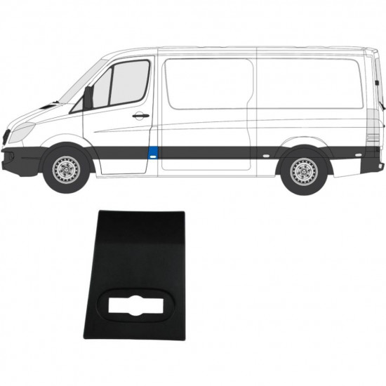 Ajtó díszléc hoz Mercedes Sprinter 2006- / Bal 7224