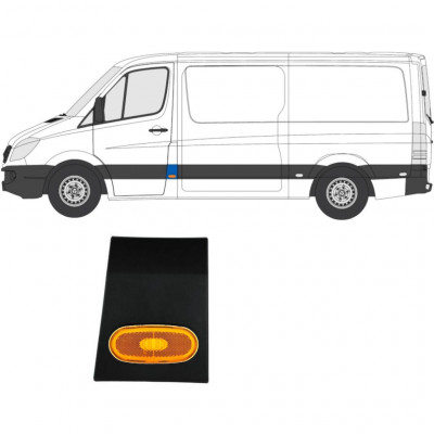 Oldalsó díszítő elem lámpával hoz Mercedes Sprinter 2006- / Bal / Készlet 10684