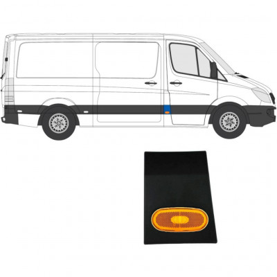 Oldalsó díszítő elem lámpával hoz Mercedes Sprinter 2006- / Jobb / Készlet 10683