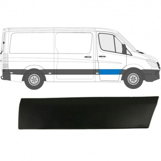 Első ajtó díszítő elem hoz Mercedes Sprinter 2006- / Jobb 7223