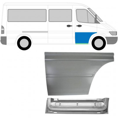 Belső és külső első ajtó javító panel hoz Mercedes Sprinter 1995-2006 / Jobb / Készlet 9153