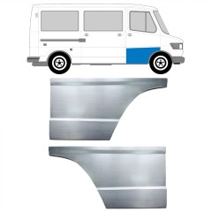 Magas első ajtó javító lemez hoz Mercedes T1 207-410 1977-1995 / Bal+Jobb / Készlet 9570