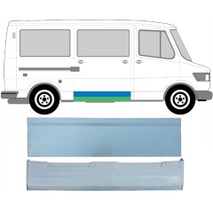Külső alsó tolóajtó javító panel hoz Mercedes T1 207-410 1977-1995 / Bal = Jobb (szimmetrikus) / Készlet 9566